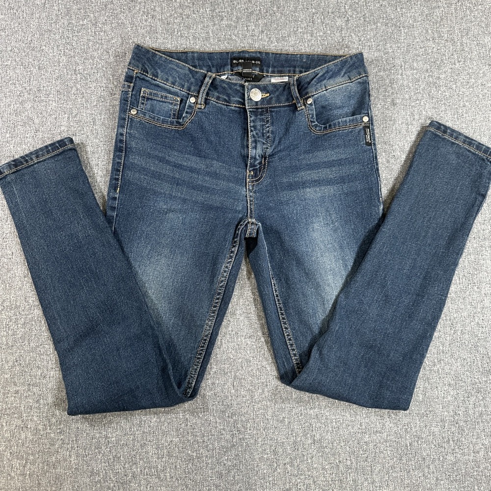 Silver Jeans Co Amy Womens Jeans Size 14 Skinny Stretch‎ Blue Denim 27x27